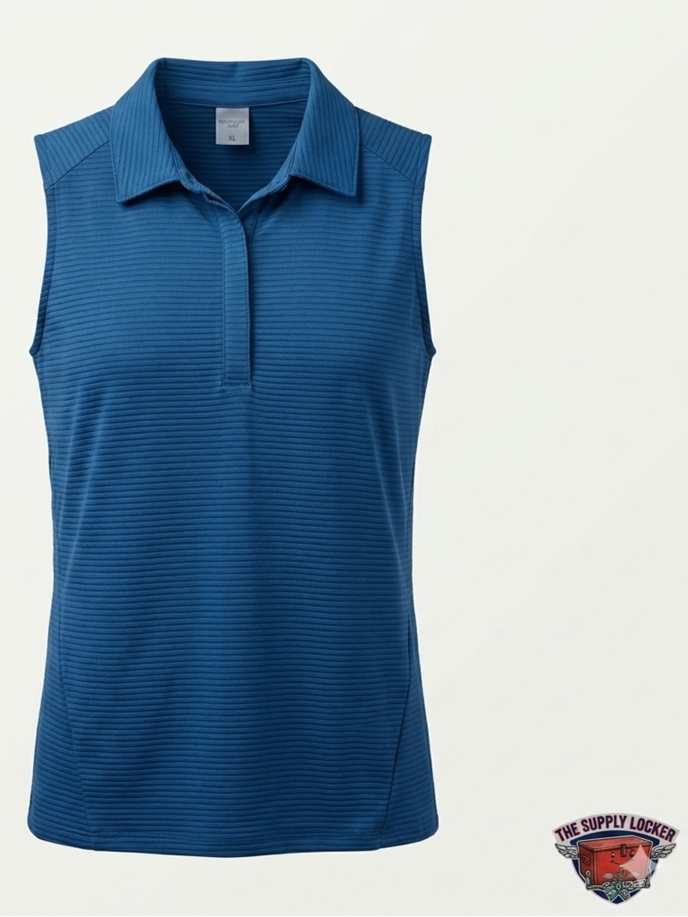 CALIA Golf Renew Sleeveless Polo Shirt Women’s XL Blue NWT UPF 30+